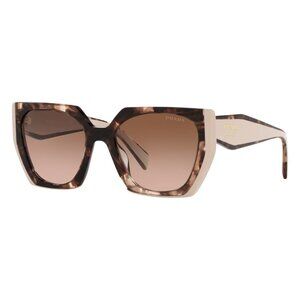 A0877Z New PRADA Havana Rectangle PR 15WS 01R-0A6 Sunglasses Women